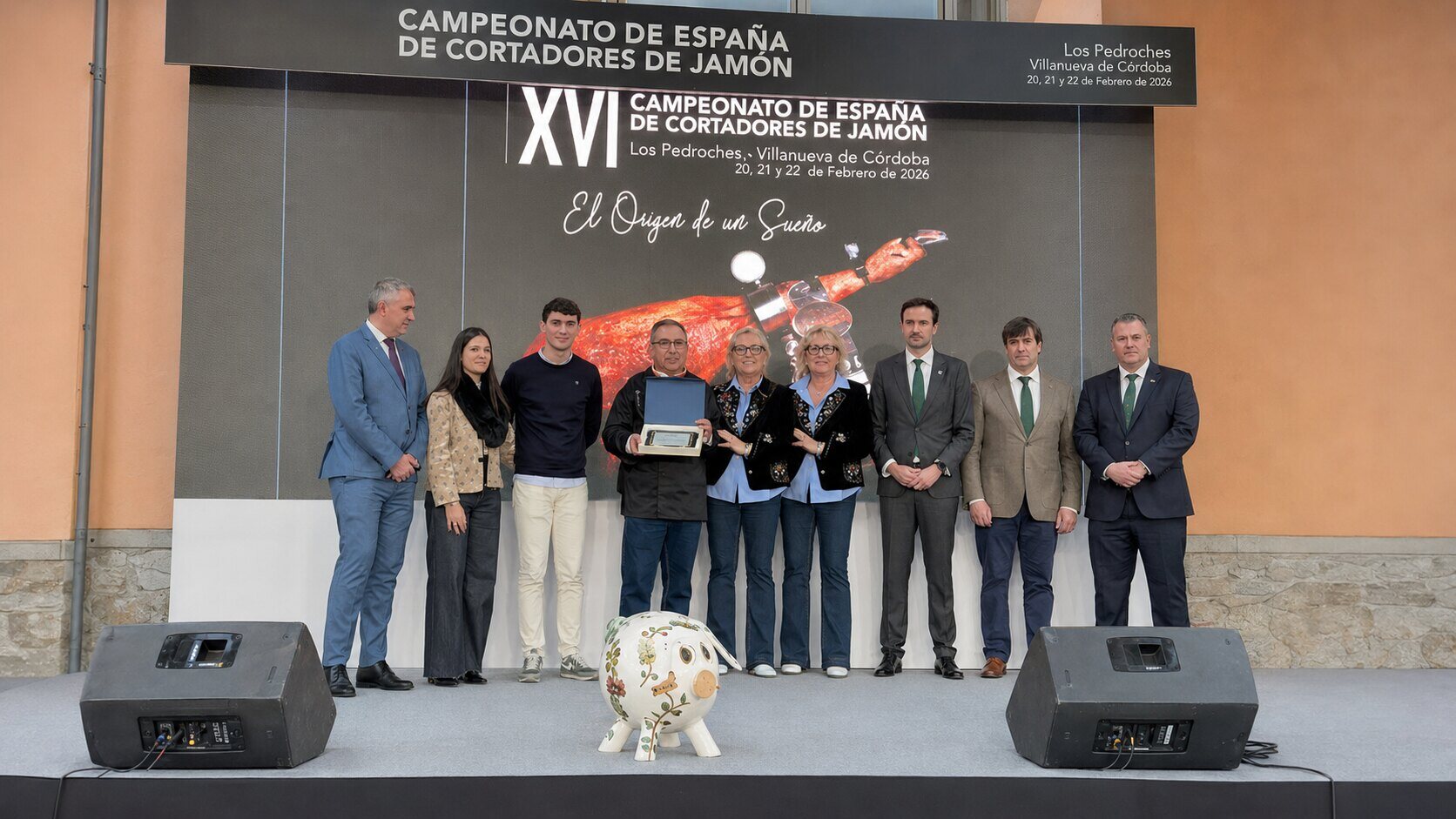 Clemente Gómez durante el homenaje del XVI Campeonato de España